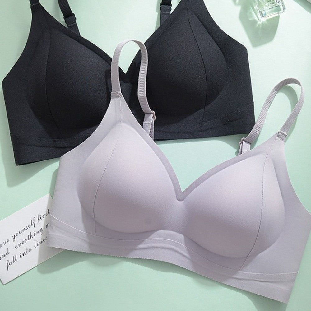 Breathable Deep V Wireless Push Up Bra Anti-sagging Shockproof Underwear for Women Lingerie Thin Seamless Bra Gifts