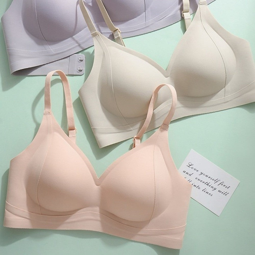 Breathable Deep V Wireless Push Up Bra Anti-sagging Shockproof Underwear for Women Lingerie Thin Seamless Bra Gifts