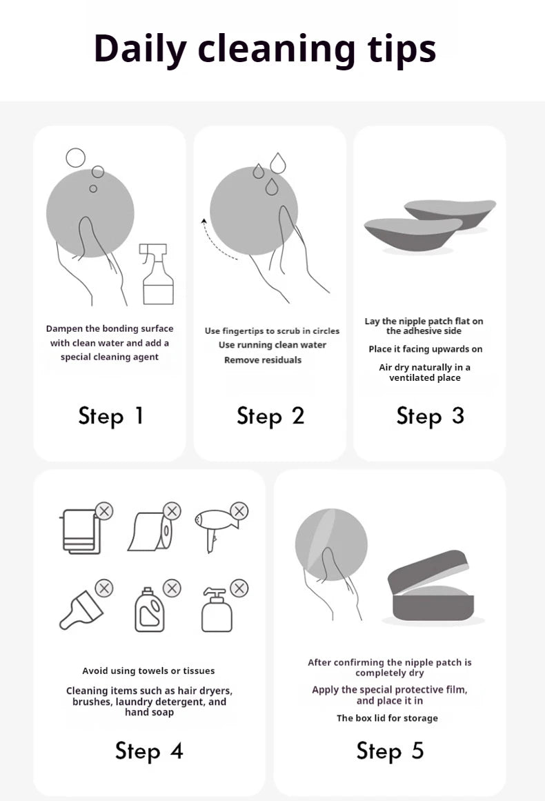 Women Breathable Silicone Nipple Cover Hollow Out Breast Petal Strapless Bras Summer Invisible Intimates Boob Pads With Box