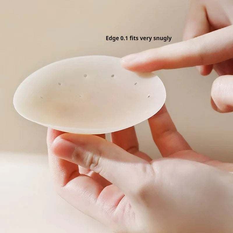 Women Breathable Silicone Nipple Cover Hollow Out Breast Petal Strapless Bras Summer Invisible Intimates Boob Pads With Box