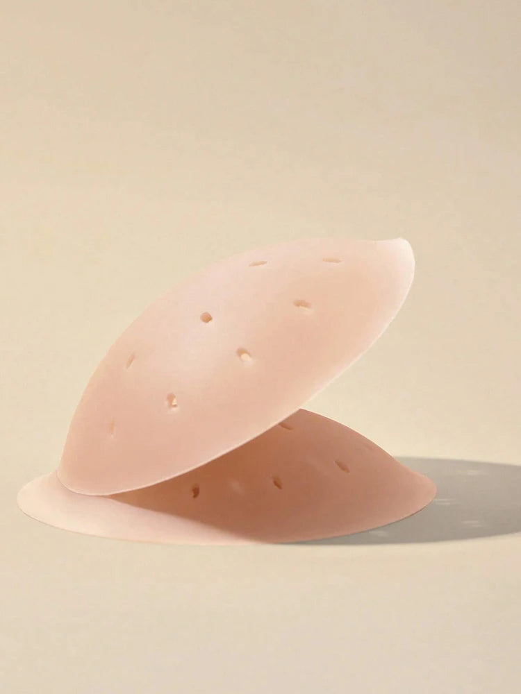 Women Breathable Silicone Nipple Cover Hollow Out Breast Petal Strapless Bras Summer Invisible Intimates Boob Pads With Box