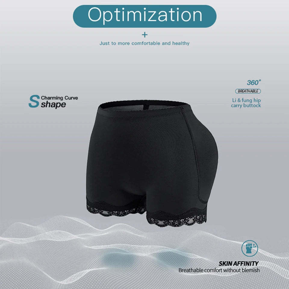 Shapewear Women Padded Underwear Butt Lifter Fake Buttock Hips Enhancer Sexy Body Shaper Control Panties With Filler Plus Size