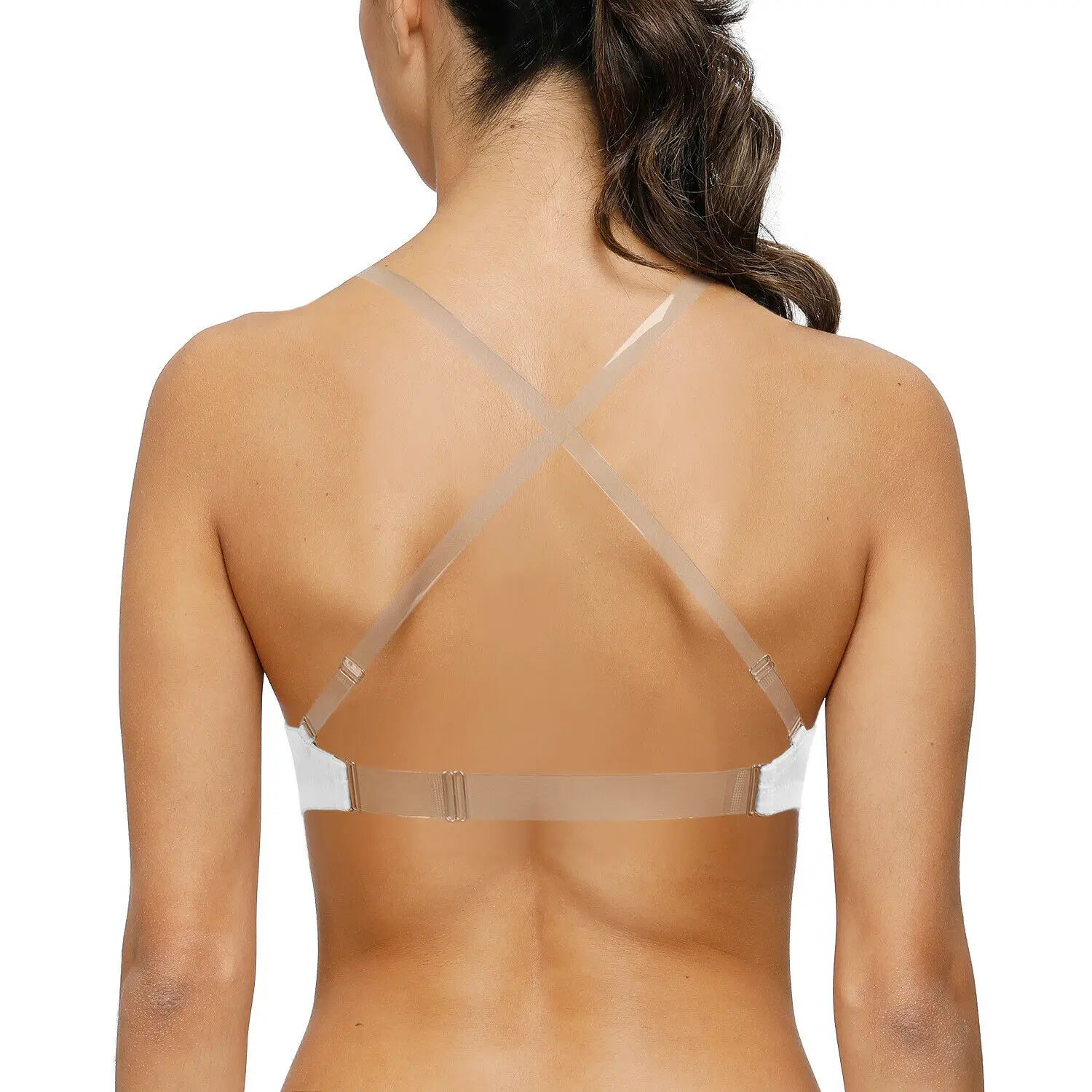 YBCG Deep Plunge Bra Push Up Lingerie Padded Low Cut Bras for Women Underwire Bralette Adjustable Convertible Strap Underwear