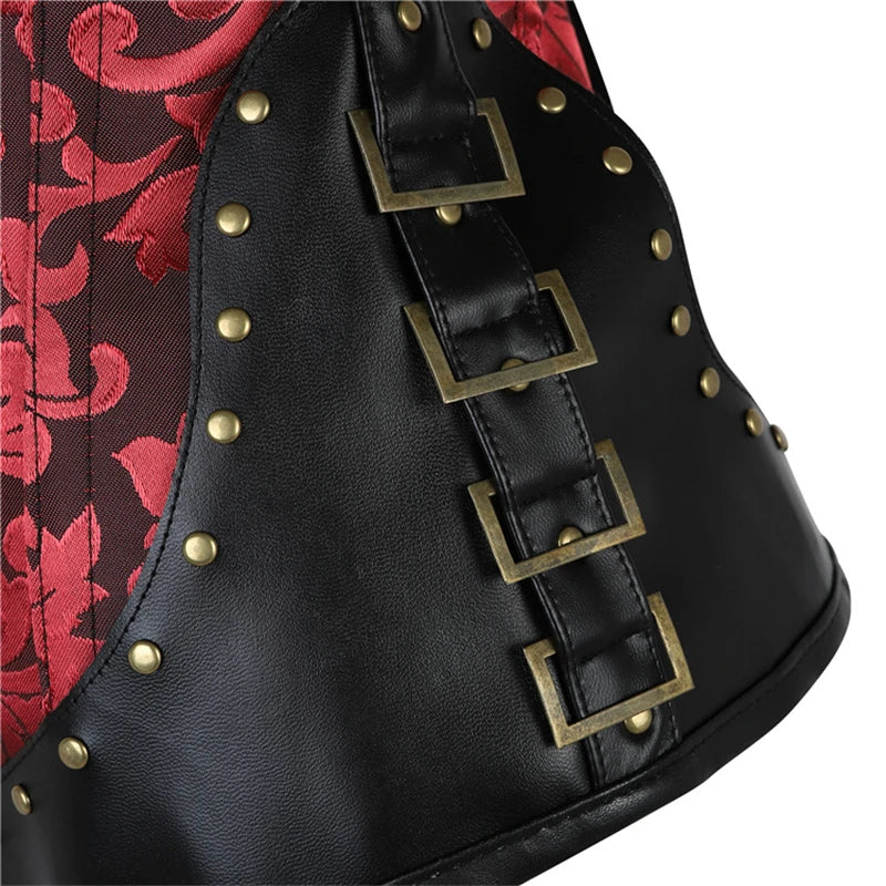 Corset Luxury Sexy Lace Up Pu Leather Gothic Corsets Lingerie Tops Shapewear and Bustiers Steampunk Corsetlet Slim Hot Sale