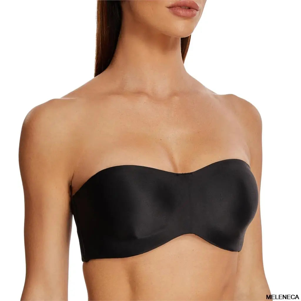 Women's Strapless Bra for Large Bust Minimizer Unlined Bandeau with Underwire