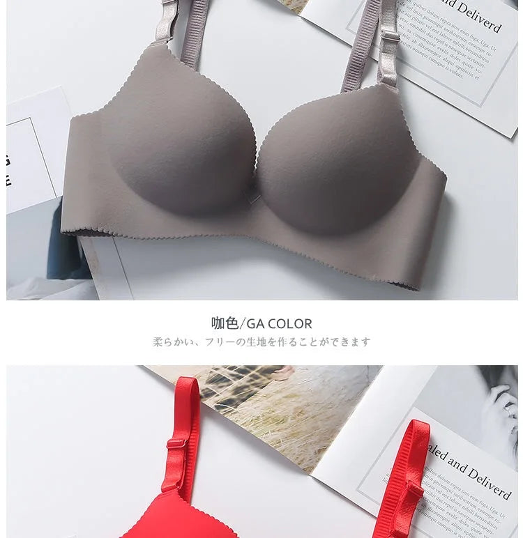 Sexy Bras for Women Lingerie Seamless Pushup Bra Bralette Plunge Wireless Brassiere Female Breathable Underwear Intimates