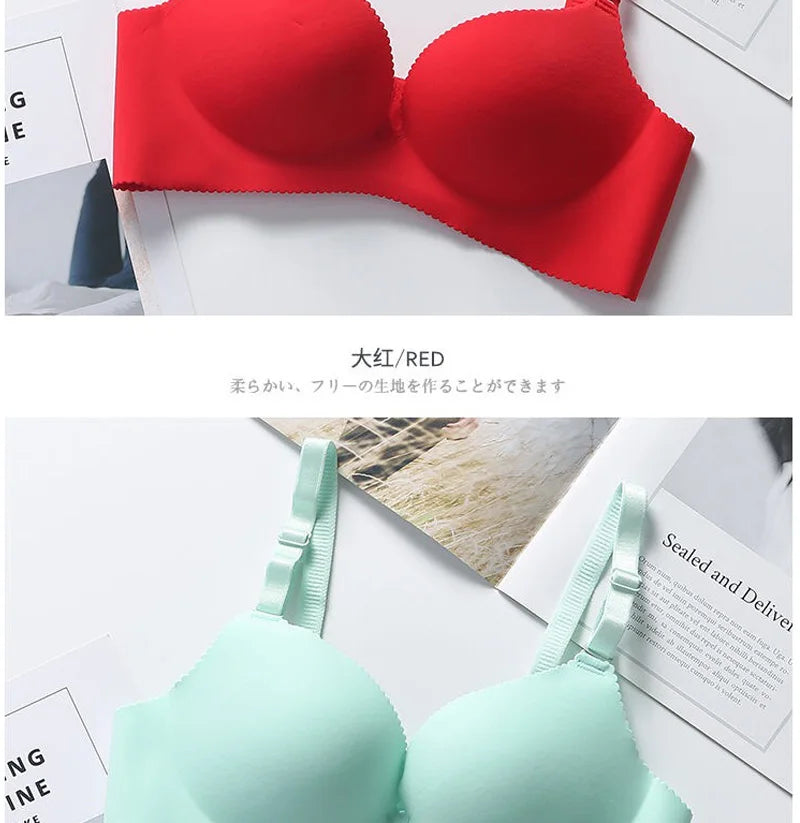 Sexy Bras for Women Lingerie Seamless Pushup Bra Bralette Plunge Wireless Brassiere Female Breathable Underwear Intimates