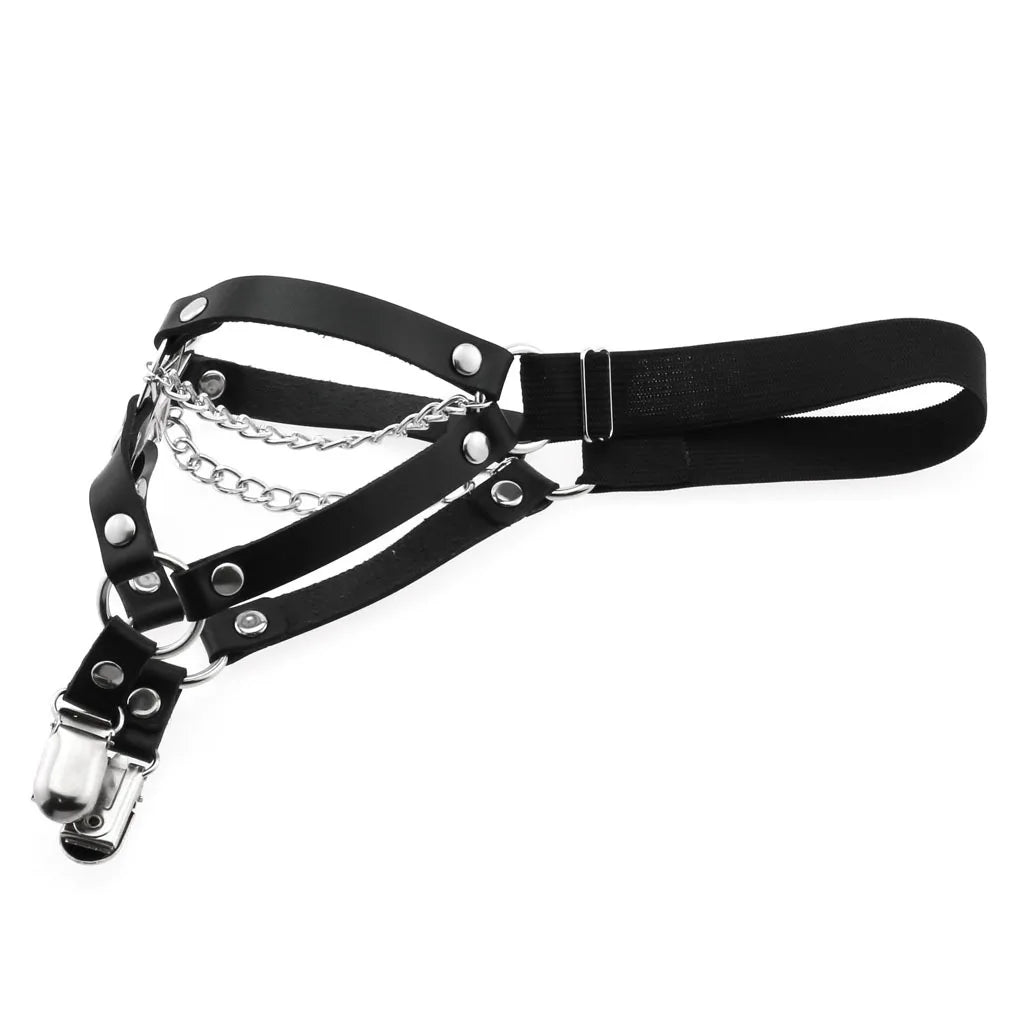 New Goth Punk Leg Strap Garter Belt Pentagram Thigh Harness Women Girls Gothic Cosplay Accessories Harajuku Egirl Jewelry