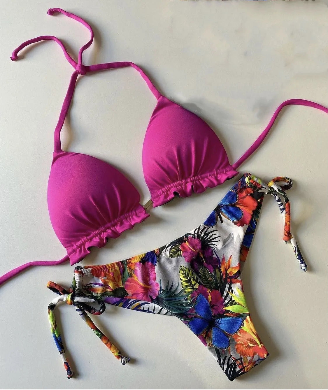 2022 Bikini Set Women Swimwear Push Up Swimsuit Bottom Print Brazilian Biquini Bathing Suit Swim Wear Beach