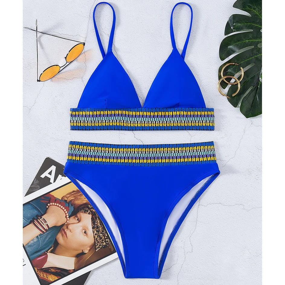 Sexy Bikini 2026 Women Swimwear High Waist Swimsuit Brazilian Bikinis Set 2 Pieces Women Bathing Suit Swim for Summer Beach Wear