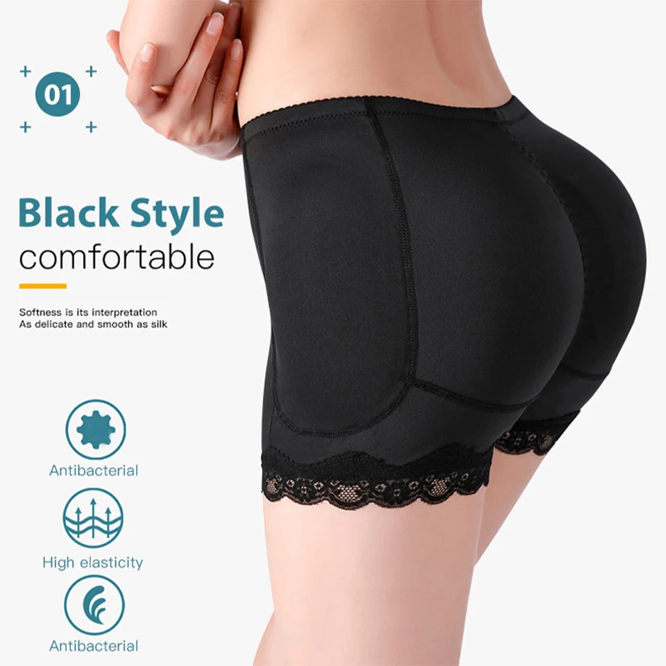 Shapewear Women Padded Underwear Butt Lifter Fake Buttock Hips Enhancer Sexy Body Shaper Control Panties With Filler Plus Size