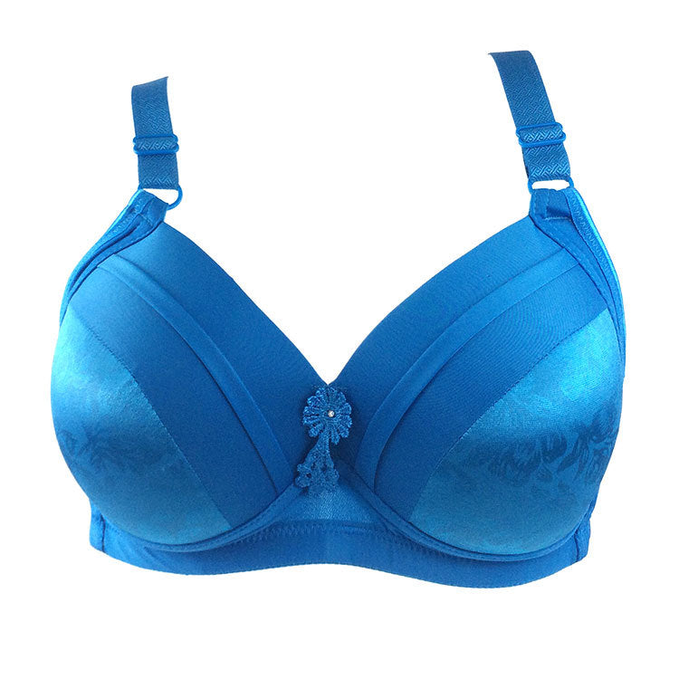 36-44 B/C Cup Bras for Big Breasted Women Fat Full Coverage Thin Wire Free Back Closure Underwear Gathered High Quality Bra