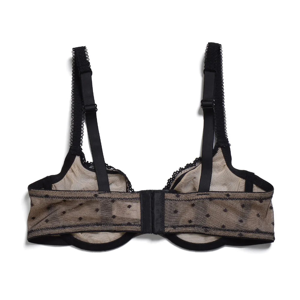 New Sexy Bras Lace Ultra Thin Underwire See Through Plus Size Transparent Bras For Women Lingerie