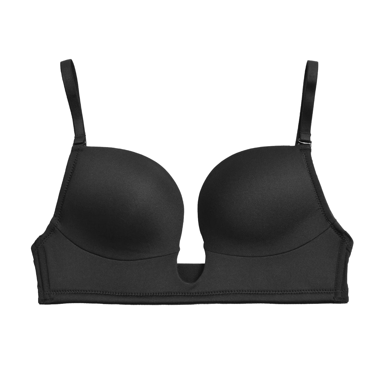 YBCG Deep Plunge Bra Push Up Lingerie Padded Low Cut Bras for Women Underwire Bralette Adjustable Convertible Strap Underwear