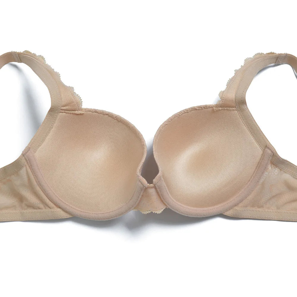 Push Up Women's Bra Sexy Everyday Floral Embroidery Underwire Lace Bralette Plus Size A B C D DD E Cups 70 75 80 85 90 95 100