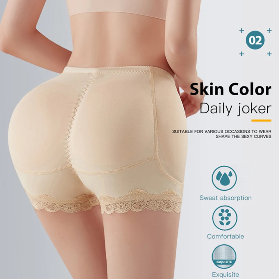 Shapewear Women Padded Underwear Butt Lifter Fake Buttock Hips Enhancer Sexy Body Shaper Control Panties With Filler Plus Size
