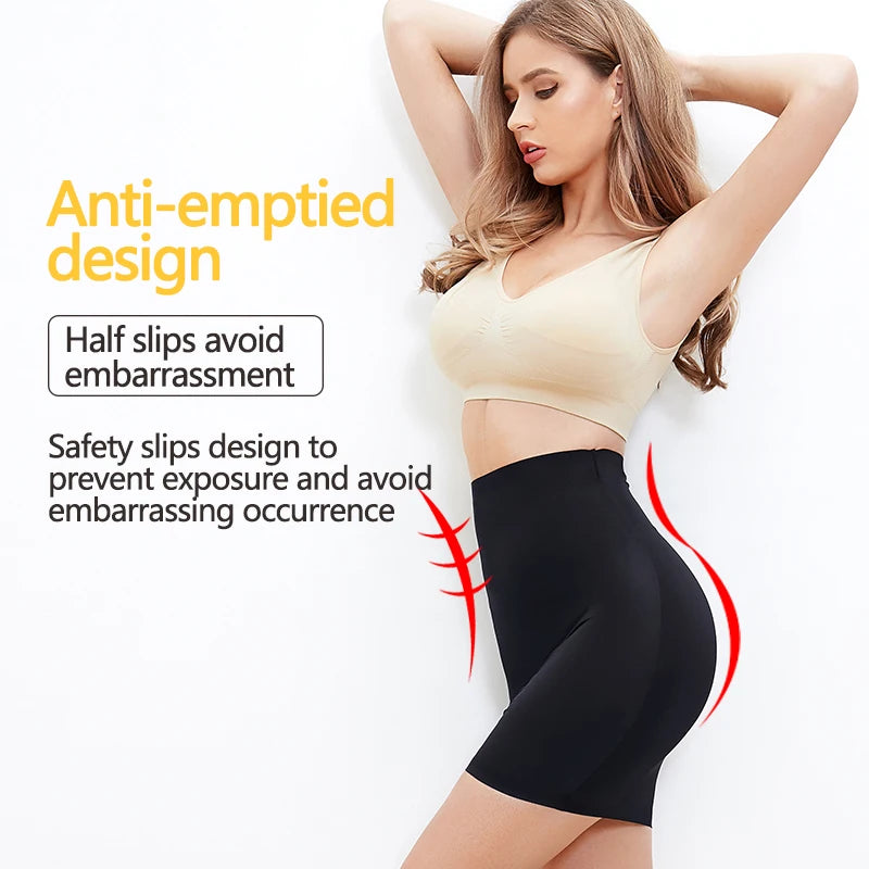 Women Half Slips for Under Dresses High Waist Underskirt Seamless Skirt Shapewear Tummy Control Body Shaper Slimming Underwear