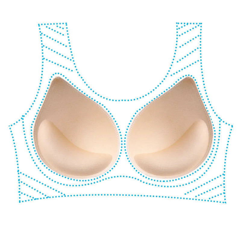 1-3 Pairs Woman Plunge Swimsuit Padded Set Sponge Thick  Foam Push Up Enhancer Chest Cup Bikini Inserts Bra Pad