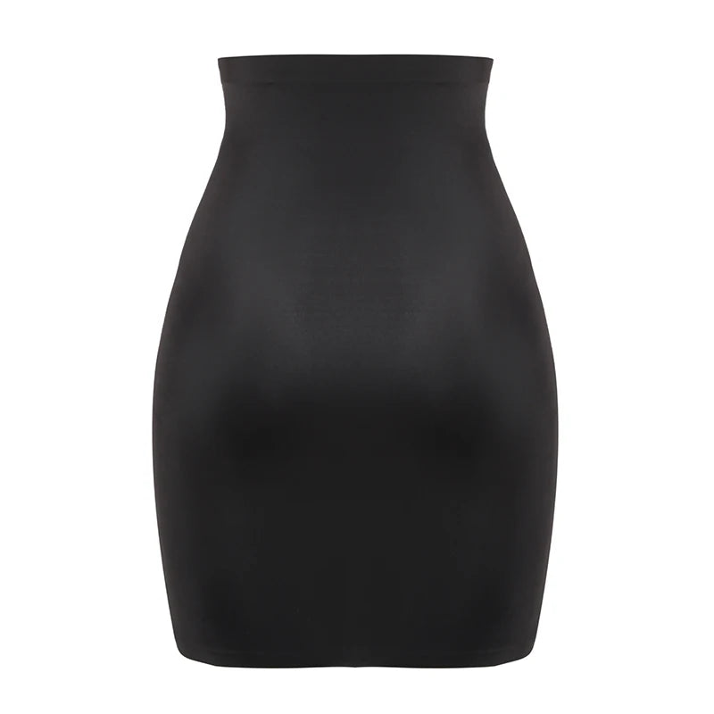 Women Half Slips for Under Dresses High Waist Underskirt Seamless Skirt Shapewear Tummy Control Body Shaper Slimming Underwear
