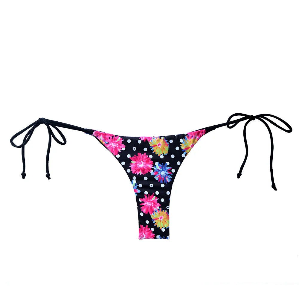 Womens Bikini Bottoms Wholesale Sexy Swimsuit Thong Vintage Swimwear Printing Brazilian Biquini Designer Bikinis T-back Cheeky