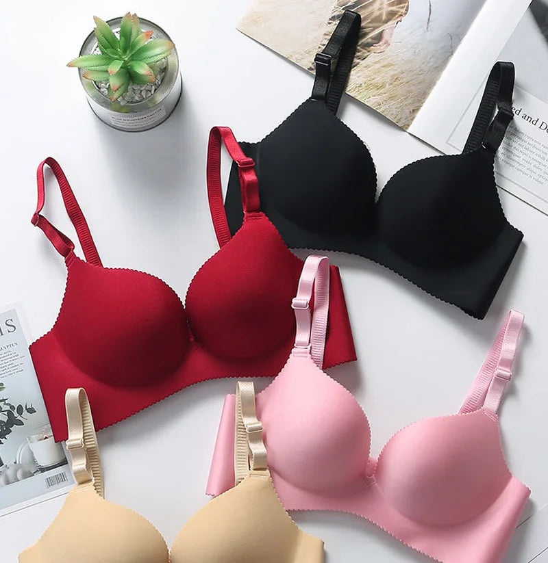 Sexy Bras for Women Lingerie Seamless Pushup Bra Bralette Plunge Wireless Brassiere Female Breathable Underwear Intimates