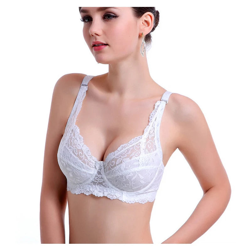Cotton Bras for Women Lace Floral Sexy push up Cup B C D 105D 105C 105B 100D 100B 95D 95C 95B 90D 90C 85D 85C 80D 80C 80B  C3306