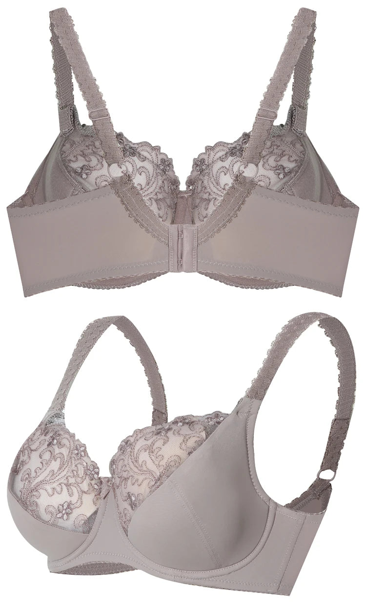 Push Up Bras for Women Sexy Elastic Comfortable Bralette Three Quarters(3/4 Cup) Lace High Quality Breathable Lingerie