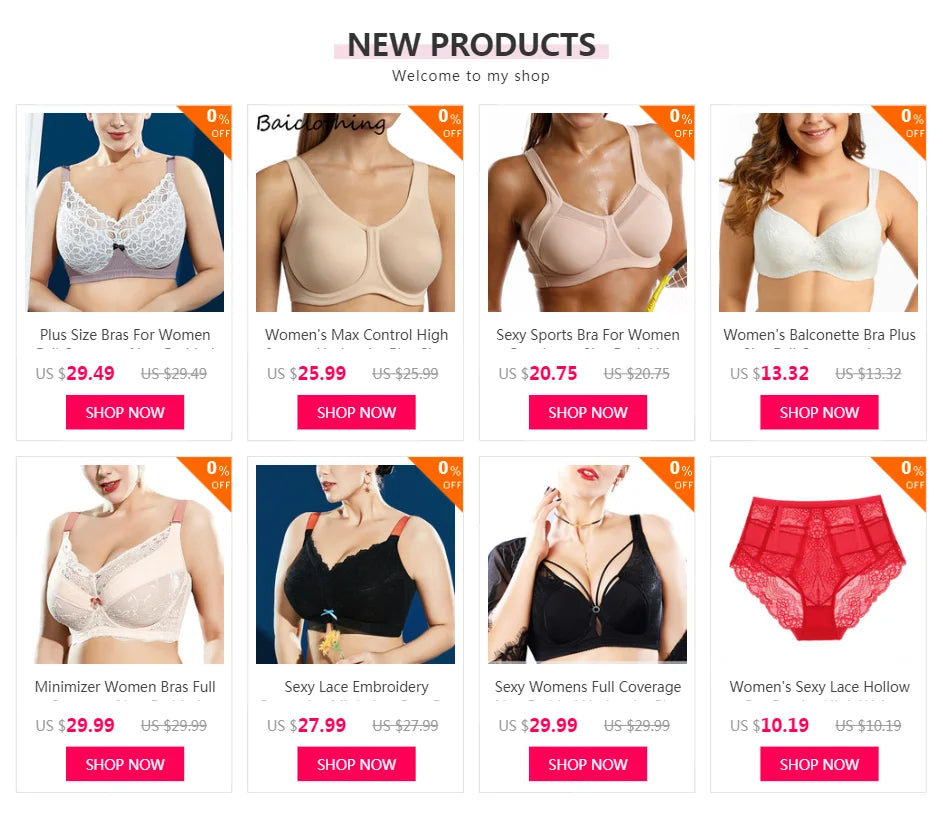 Comfortable Women's Full Coverage Underwire Non Padded Lace Sheer Bra Female Lingerie 34 36 38 40 42 44 46 48 B C D E F G H