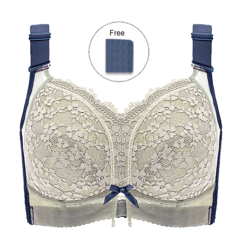 Wireless Lace Bras for Women Full Coverage Underwear Non Padded Minimizer Bra Female Sexy Lingerie 36 38 40 42 C D E F G H I J