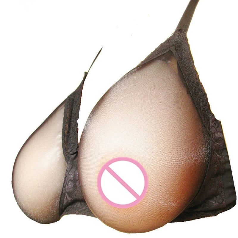 D-H Huge Cup See-Through Pocket Bra Shemale Drag Queen Crossdresser Mastectomy Bra for Silicone Breast Forms Fake Boobs