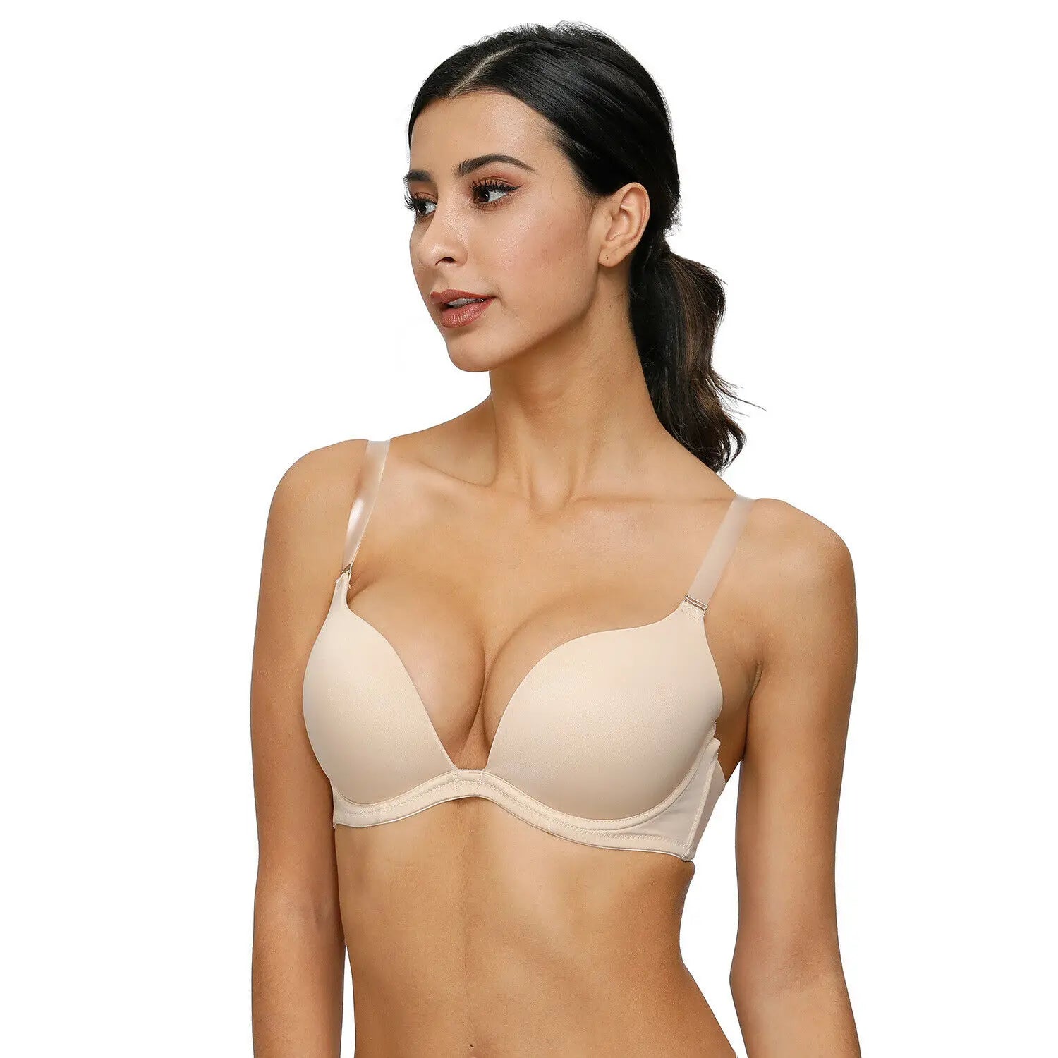 New Sexy Bra For Women Plunge Multiway Underwire Padded Push Up Bras A B C D E 65 70 75 80 85 90 95 100