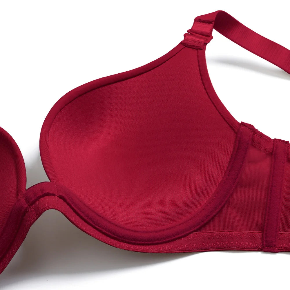 New Sexy Bra For Women Plunge Multiway Underwire Padded Push Up Bras A B C D E 65 70 75 80 85 90 95 100