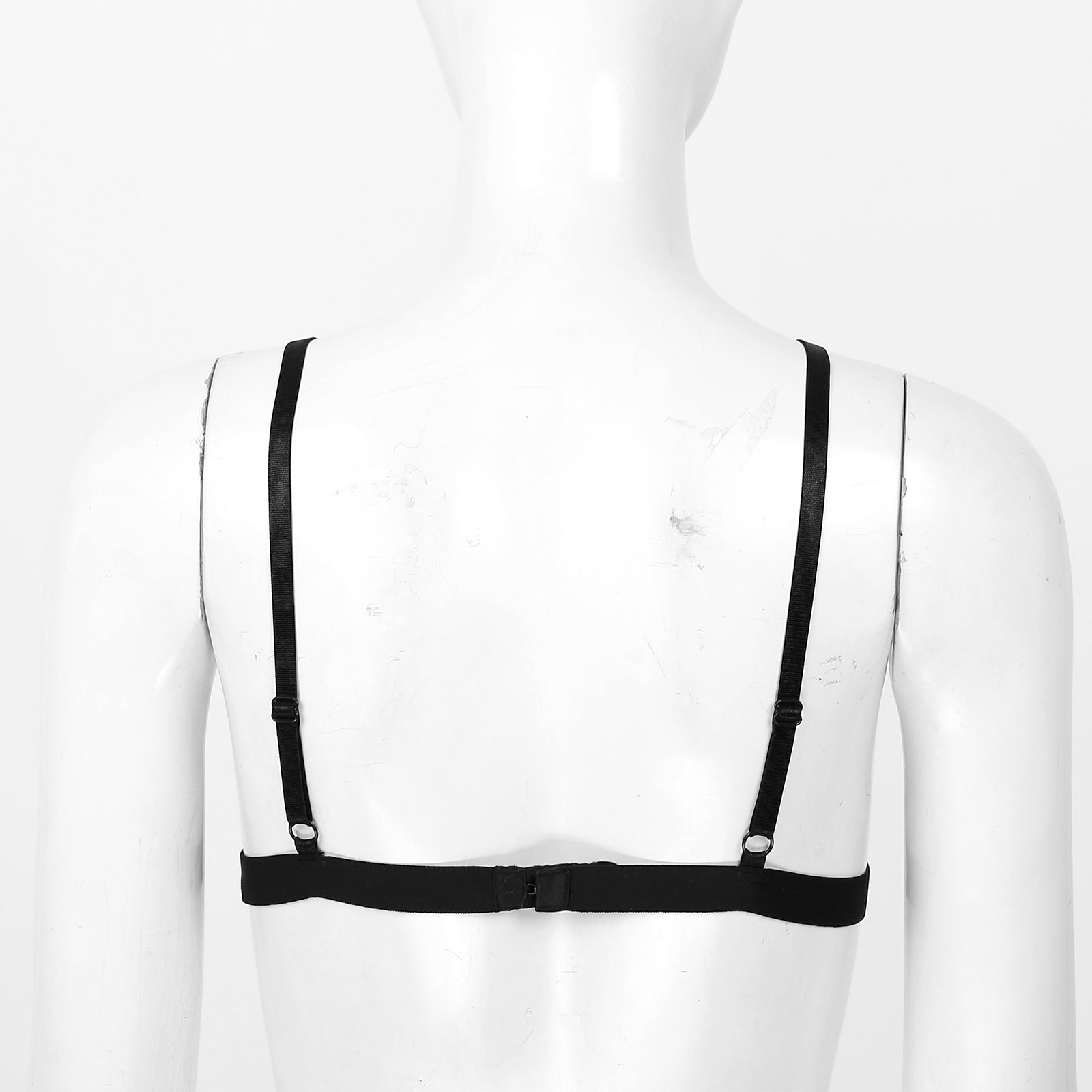 Women's Sexy Lingerie Bra Tops Sheer Floral Lace Hollow Out Wireless Bra Erotic Open Nipple Breast Unlined Bralette Underwear