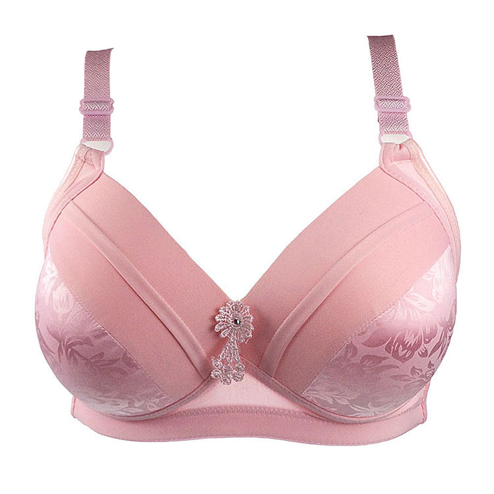 36-44 B/C Cup Bras for Big Breasted Women Fat Full Coverage Thin Wire Free Back Closure Underwear Gathered High Quality Bra