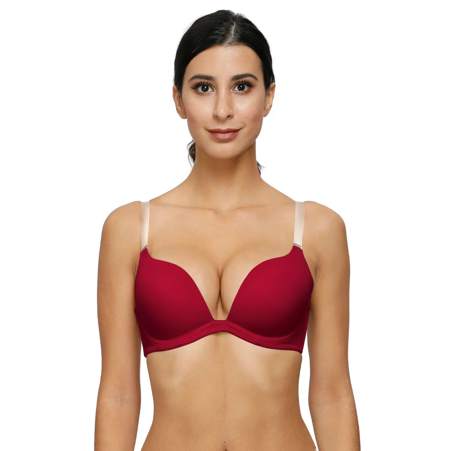 New Sexy Bra For Women Plunge Multiway Underwire Padded Push Up Bras A B C D E 65 70 75 80 85 90 95 100