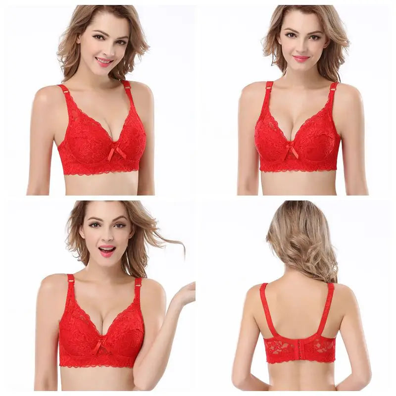 Cotton Bras for Women Lace Floral Sexy push up Cup B C D 105D 105C 105B 100D 100B 95D 95C 95B 90D 90C 85D 85C 80D 80C 80B  C3306