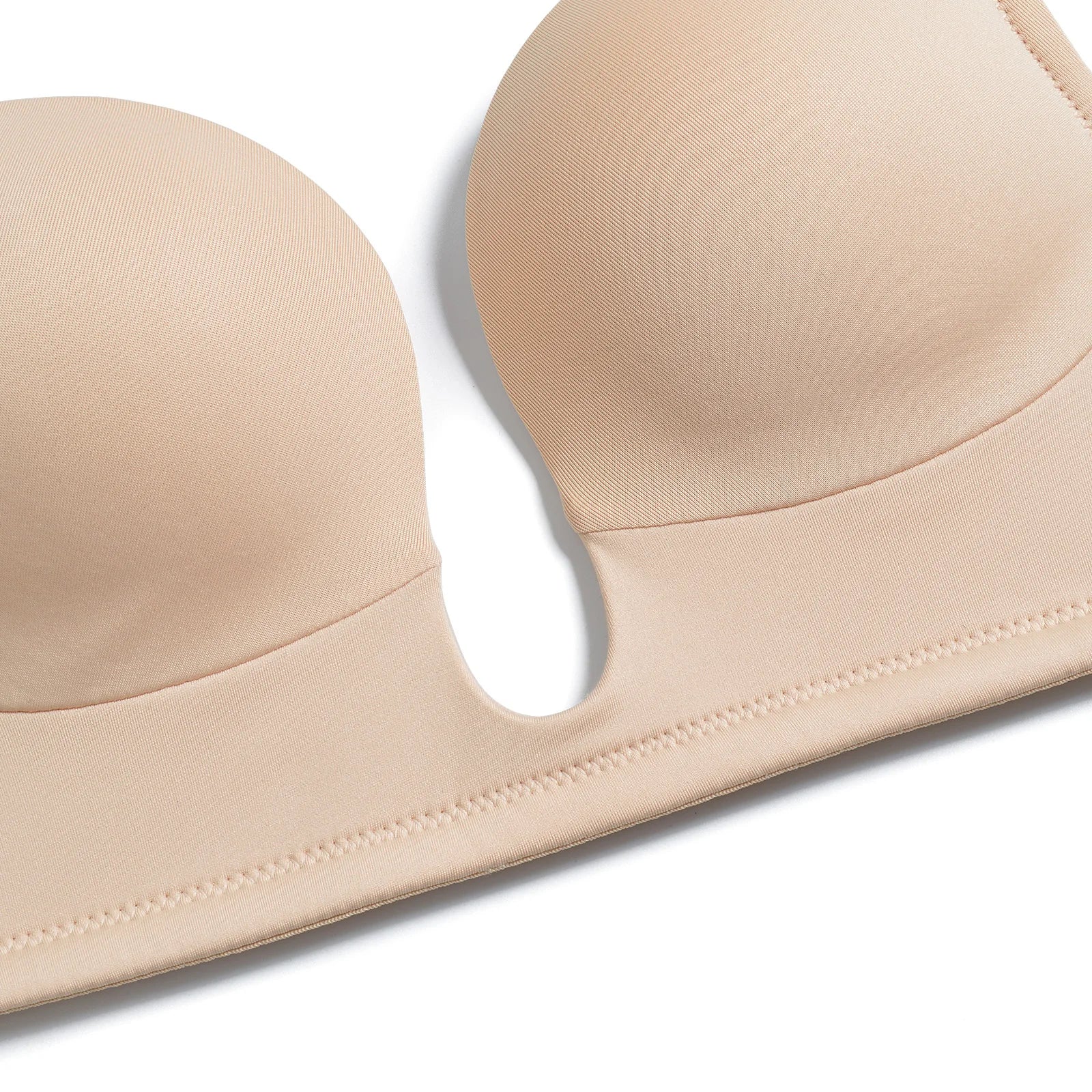 YBCG Deep Plunge Bra Push Up Lingerie Padded Low Cut Bras for Women Underwire Bralette Adjustable Convertible Strap Underwear