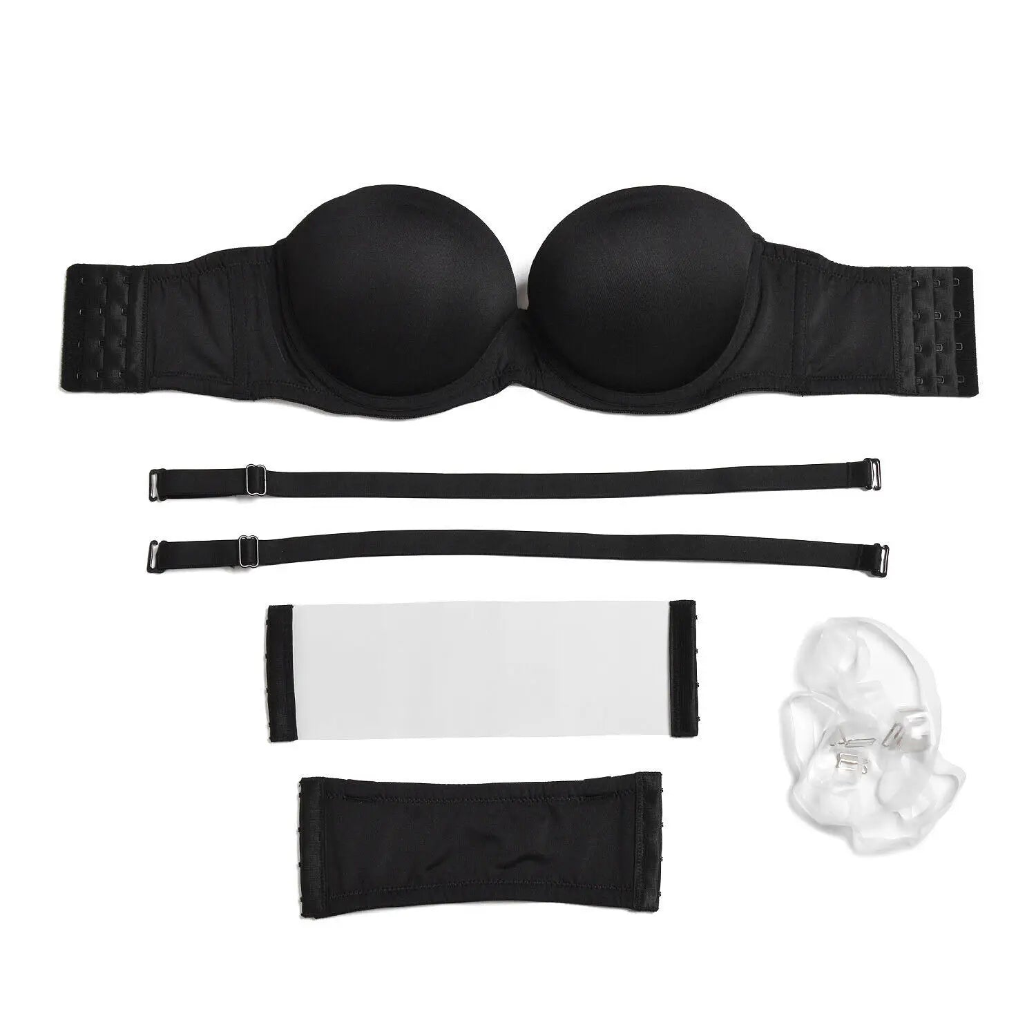 Bras For Women Sexy Lingerie Straps Backless Silicone Padded Push Up Bras Low Bra Everyday Strapless Wedding Underwear Underwire
