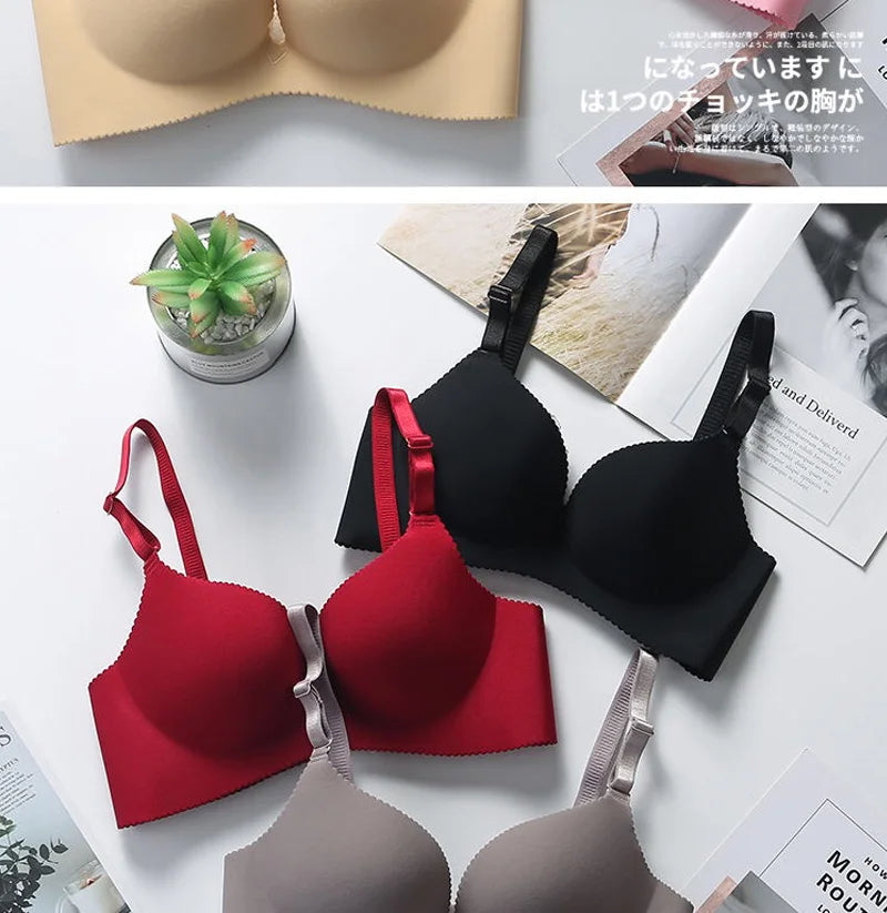 Sexy Bras for Women Lingerie Seamless Pushup Bra Bralette Plunge Wireless Brassiere Female Breathable Underwear Intimates