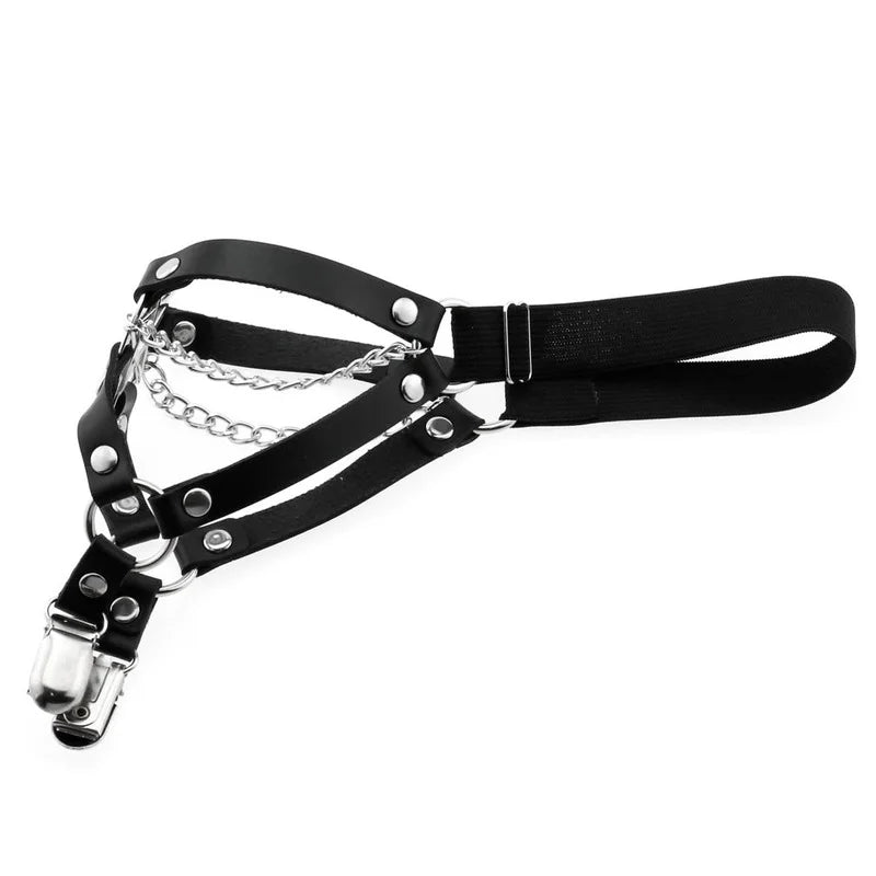 New Goth Punk Leg Strap Garter Belt Pentagram Thigh Harness Women Girls Gothic Cosplay Accessories Harajuku Egirl Jewelry