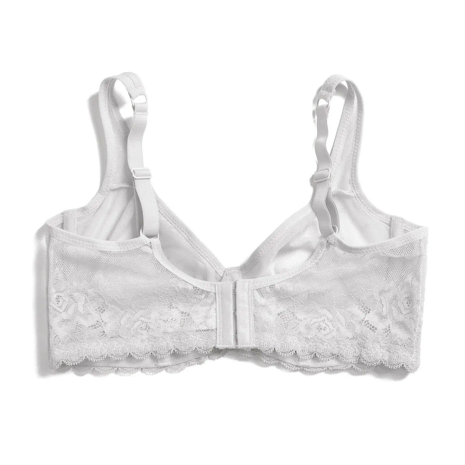 YBCG Nude Bra Unlined Hollow Mesh Lace Lingerie Full Coverage Underwire Bras for Women Plus Size Bralette See Through Underwear