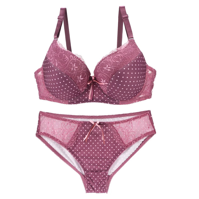 New Sexy Lace Straps Plunge Push Up Bras Women Underwear Plus Size Lingerie BCDE Cup Underwire Female Brassiere