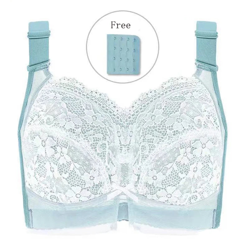 Wireless Lace Bras for Women Full Coverage Underwear Non Padded Minimizer Bra Female Sexy Lingerie 36 38 40 42 C D E F G H I J