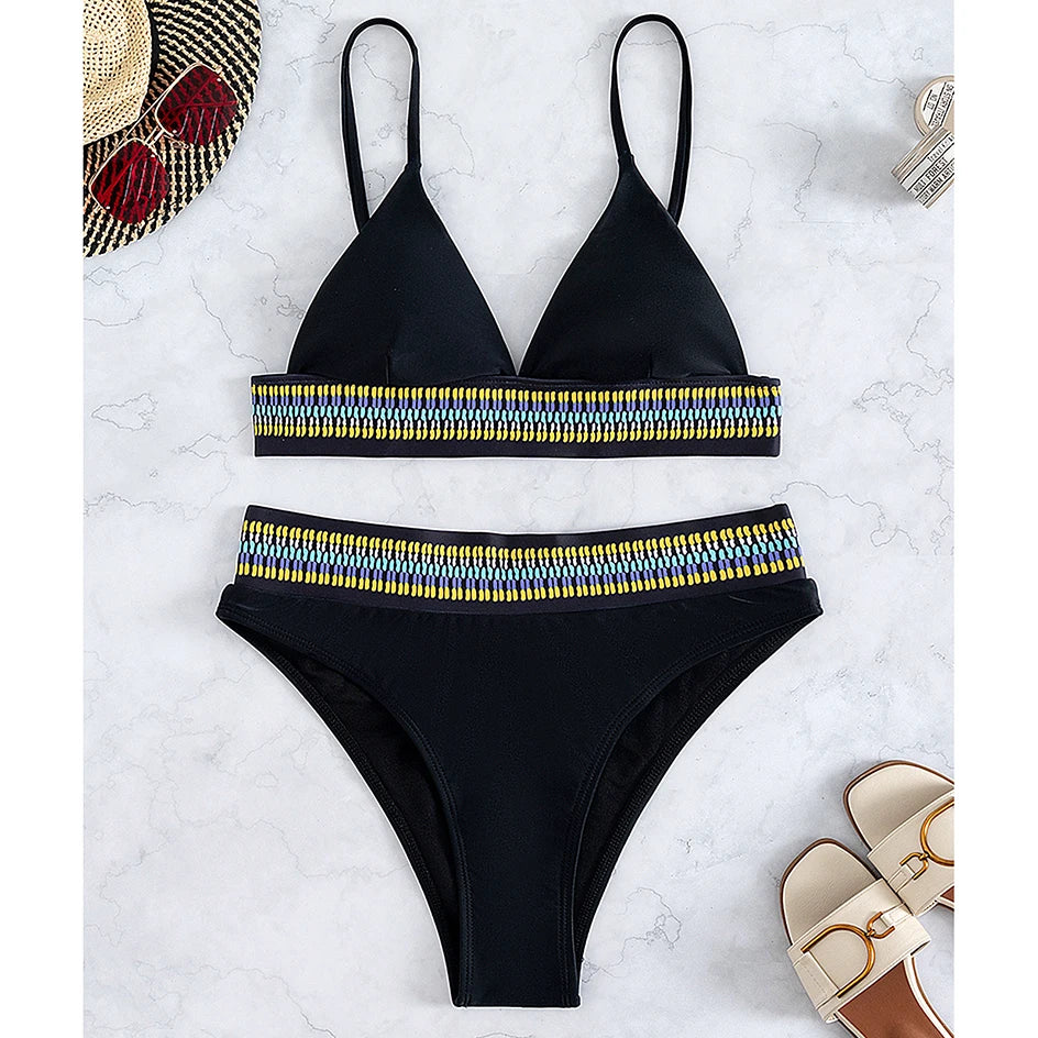 Sexy Bikini 2026 Women Swimwear High Waist Swimsuit Brazilian Bikinis Set 2 Pieces Women Bathing Suit Swim for Summer Beach Wear