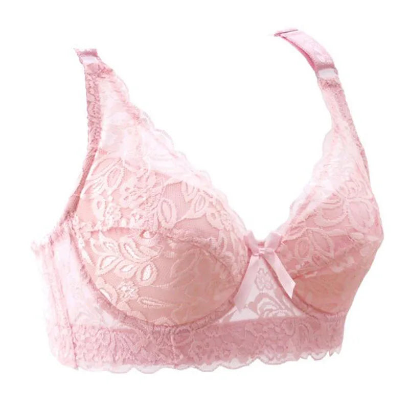 Bralette Women Lace Bra Thin Underwire Push Up Bra Underwear Sexy Lingerie Brassiere Embroidery