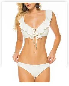 Bikini 2026 New Summer Solid Bikini Set Low Waist Swimwear Women Brazilian Bathing Suit Sexy Swimsuit Female Brazilian Biquini