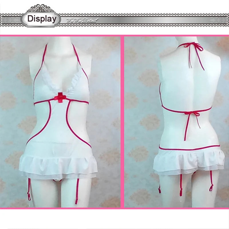 Women Sexy Lingerie Hot Erotic Costumes Porn Role Play Nurse Uniform Erotic Lingerie Sex Products Underwear (Not Including Socks