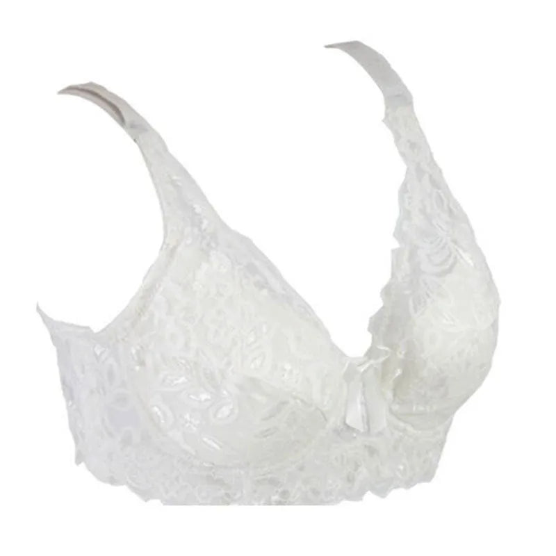 Bralette Women Lace Bra Thin Underwire Push Up Bra Underwear Sexy Lingerie Brassiere Embroidery