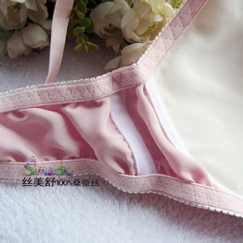 Big Cup Bra  100% Silk  Bra  C D  CUP