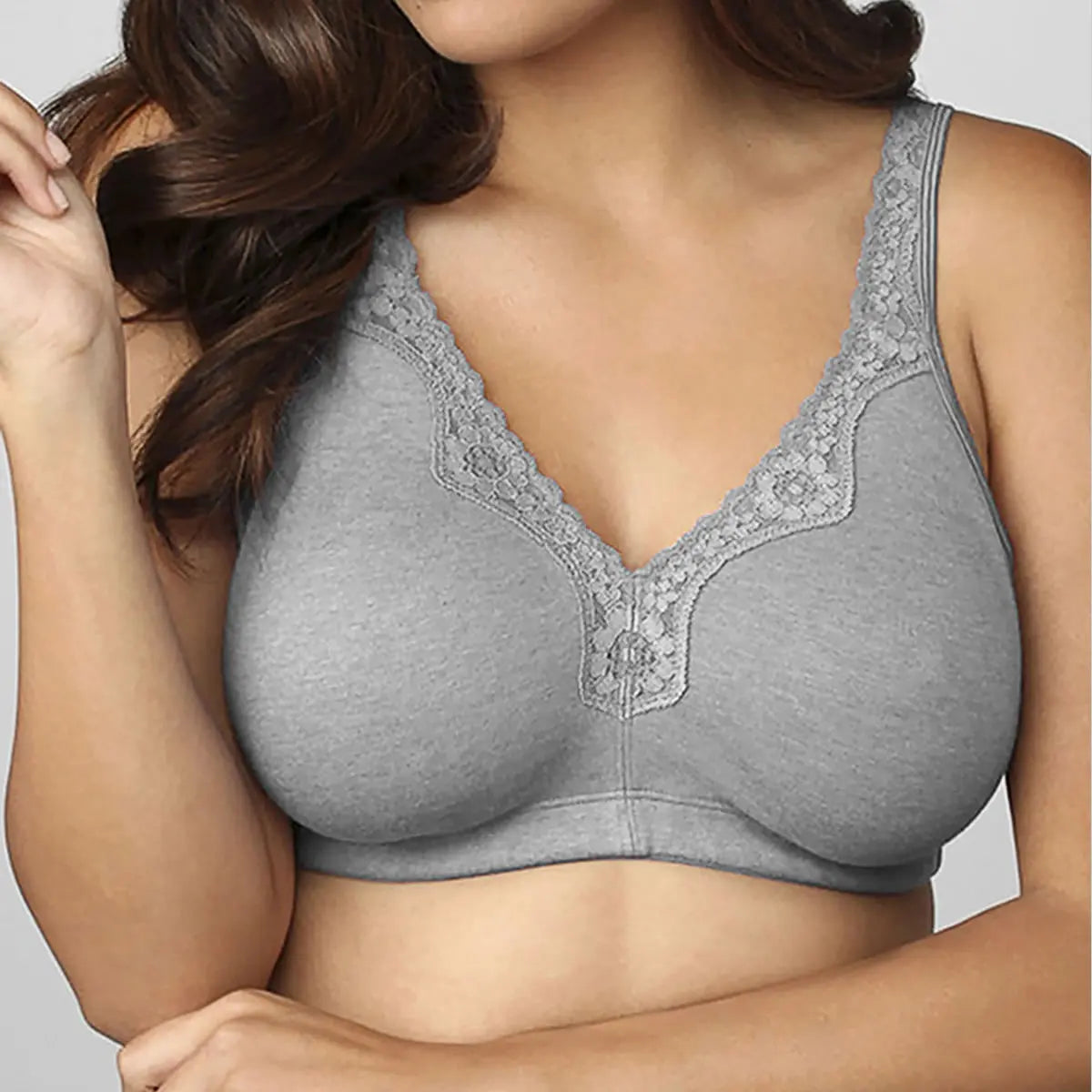 Bras  for Women  New Plus Size Underwear 95% Cotton Full Large Cup Comfortable Seamless Wireless Ultra-thin  Brassiere 115DEF